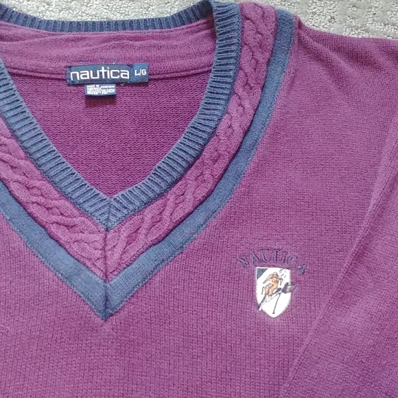 Nautica V-Neck Sweater - Picture 3 of 3